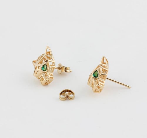 حلق ذهب تصميم عالمي-عيار 18