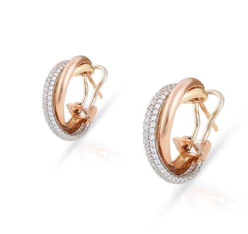 حلق تصميم ترنتي عيار 18-عيار 18