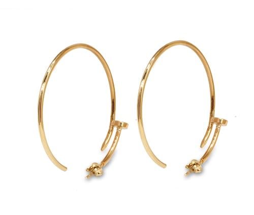 حلق ذهب عيار 18 تصيم جاست اند كلوو-عيار 18