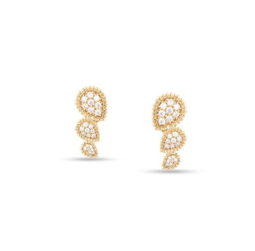 حلق ذهب عيار 18 تصميم عالمي