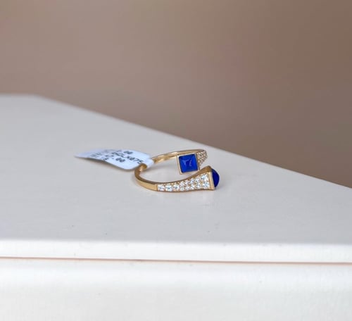 خاتم تصميم ناعم تصميم عالمي-عيار 18