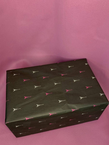 تغليف اسود + شريطه