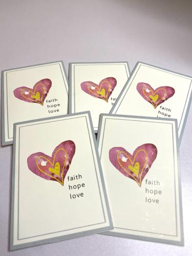 كرت اهداء- قلب