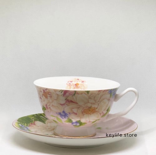 طقم كوب لون وردي