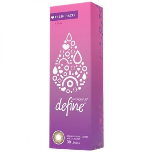 عدسات جونسون فريش هيزل اليومية Define Fresh Hazel