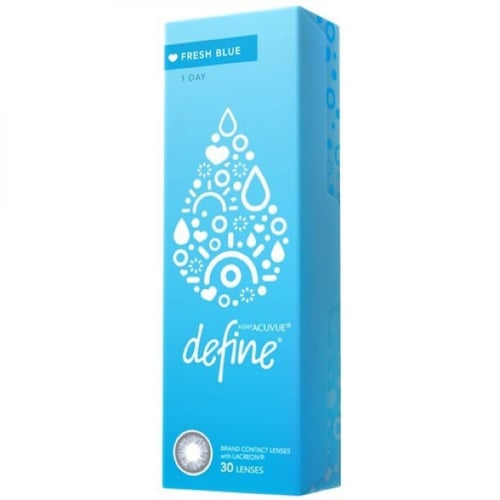 عدسات جونسون فريش بلو اليومية Define Fresh Blue