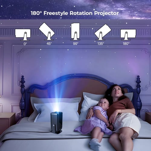 بروجكتر ذكي اندرويد عرض سينمائي وسماعة خارجية