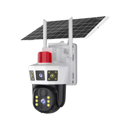 كاميرا الطاقة الشمسية 4G ثلاث عدسات