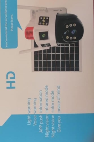 كاميرا الطاقة الشمسية 4G ثلاث عدسات