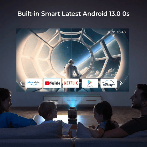 بروجكتر ذكي اندرويد عرض سينمائي وسماعة خارجية