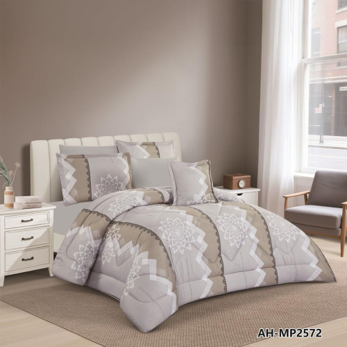 مفرش مشجر وجهين نفرين 7 قطع MP-2572