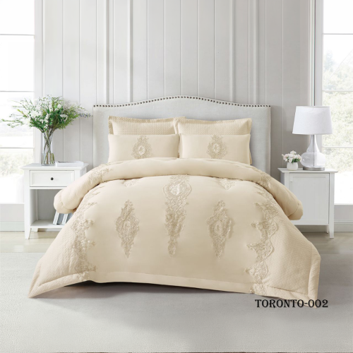 مفرش عرايسي TORONTO مطرز 6 قطع نفرين 002