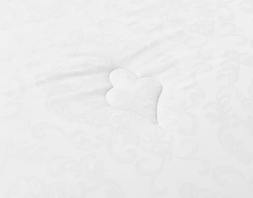 طقم مفرش كانون جاكار قطن 100% 300 غرزة نفرين (WHIT...