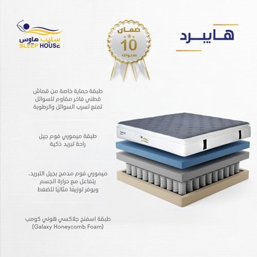 مرتبة هايبرد |HYPRID|ميموري جيل |قماش مقاوم للسوائ...