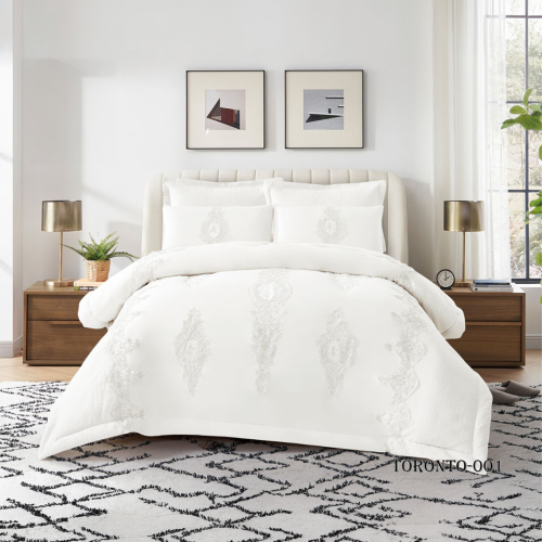 مفرش عرايسي TORONTO مطرز 6 قطع نفرين 001