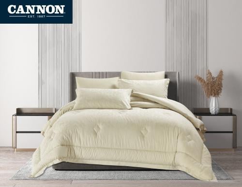 طقم مفرش كانون جاكار قطن 100% 300 غرزة نفرين (CREA...