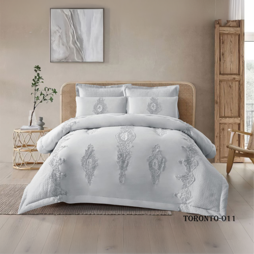 مفرش عرايسي TORONTO مطرز 6 قطع نفرين 011