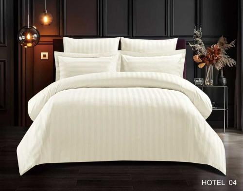 مفرش هوتل فندقي قطن 5 قطع حشوة متحركة hotel04 كوين