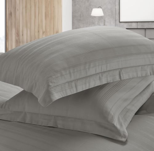 طقم بيت لحاف كانون ساتان 6 قطع نفرين GREY