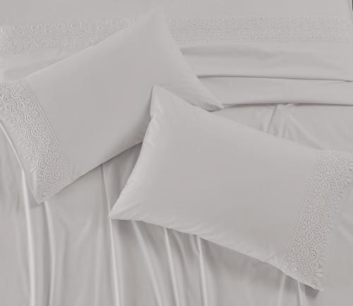 طقم شرشف كانون نفرين 4 قطع دانتيل SAND