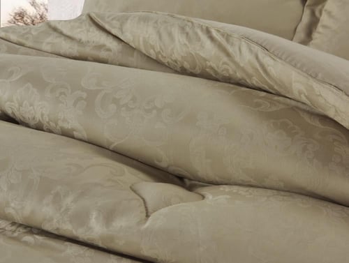 طقم مفرش كانون جاكار قطن 100% 300 غرزة نفرين (STON...