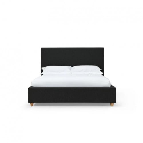 هيكل سرير أسود سادة 200×200