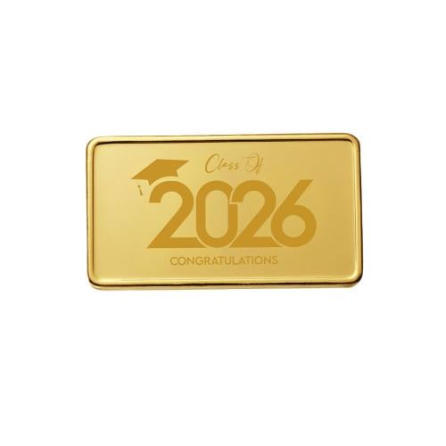 سبيكة ذهب بعنوان 2026 GRADUATION (تخرج 2026)