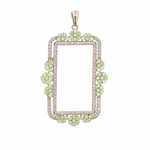 Alloy frame weighing (15.55) grams - 18 karat