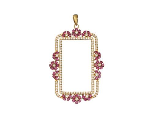 Alloy frame weighing (1) gram - 18 karat