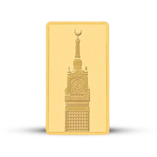 سبيكة ذهب وزن 100جرام عيار 24 .