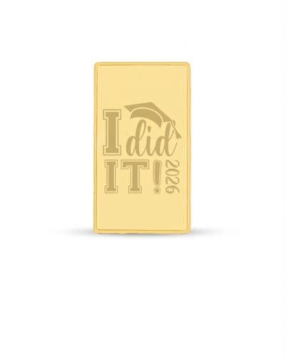 سبيكة ذهب بعنوان I DID IT (لقد فعلتها)