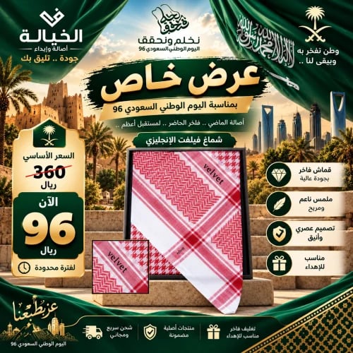 شماغ فيلفت كلاسيك الايطالي