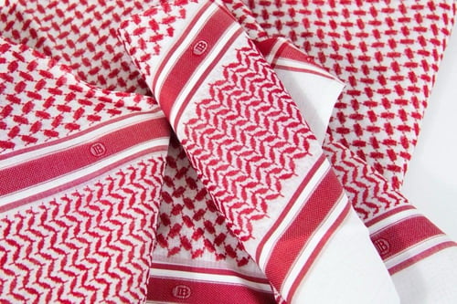 شماغ BALMAIN أحمر الجديد BLD Limited Edition