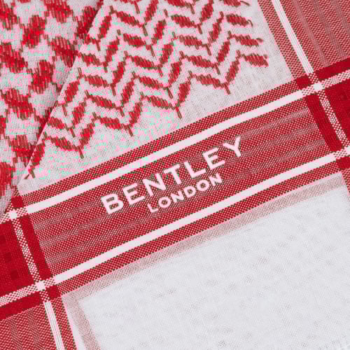 شماغ بنتلي كلاسيك احمر عريض B6