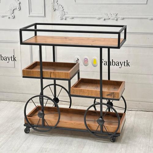 عربية تقديم خشبية-FANBAYTK