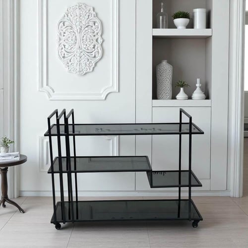 ترولي / عربة تقديم عصري اسود