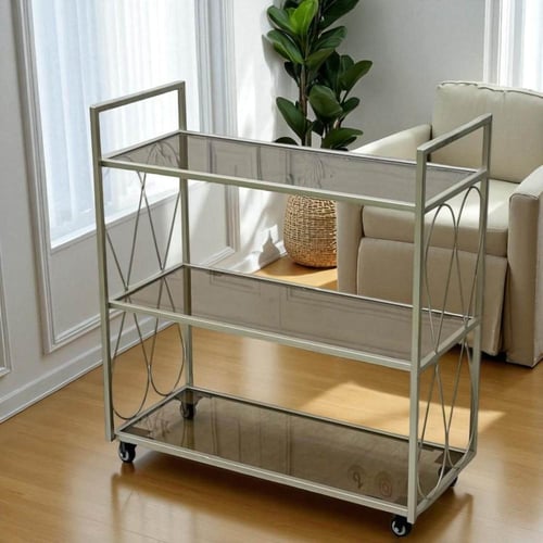 تروللي ضيافة 3 دور شمبانيا