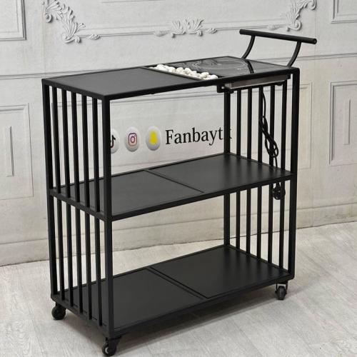 عربة تقديم 3 دور مع سخان