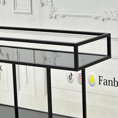 عربيه تقديم مقاس لون اسود 90*30*80