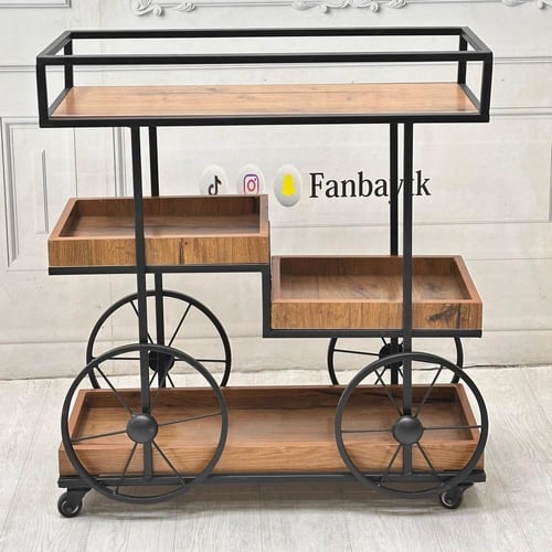 عربية تقديم خشبية-FANBAYTK