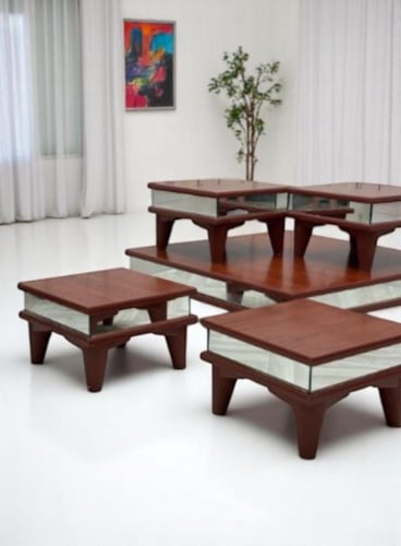 طقم طاولات 1 +4 خشب