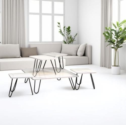 طقم طاولات القهوة الأنيق