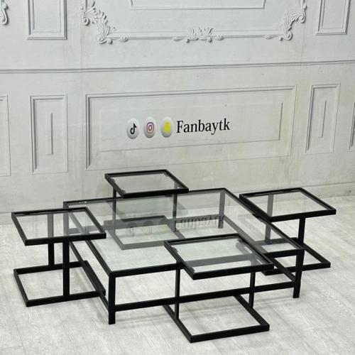 طاولة ضيافة عصرية مع4 طاولات خدمة