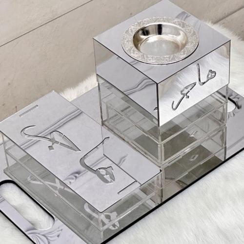 بكج العروس ( مبخره + صندوق بخور+ صينيه )