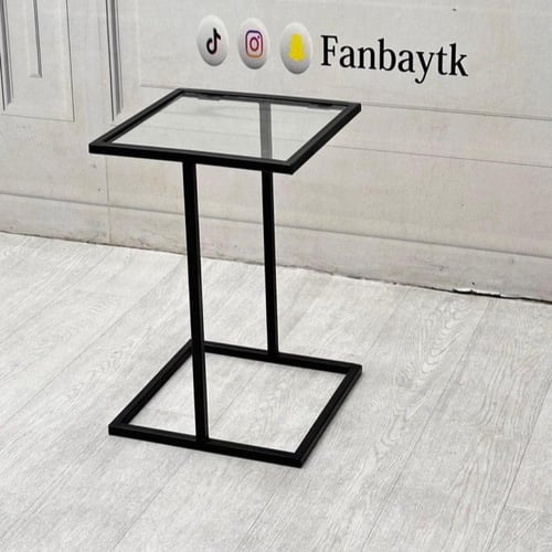 طاولة خدمة مودرن حديد اسود