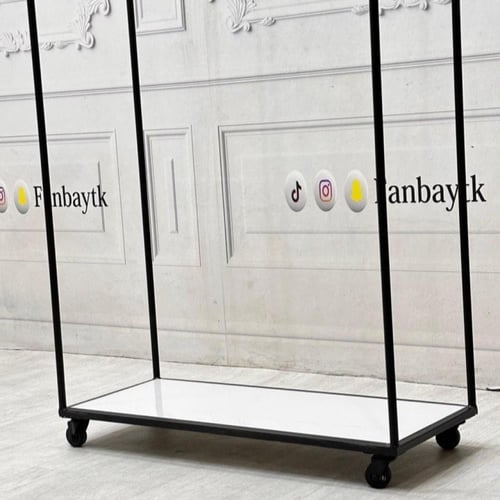 علاق ملابس اسود مقاس : 170*30*80