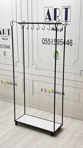 علاق ملابس اسود مقاس : 170*30*80