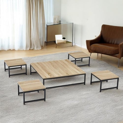 طقم طاولات خشب 5 قطع : SHML