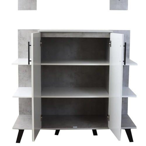 ركن قهوة خشبي للمنزل 3 ادراج وارفف خشب ماليزي لون...