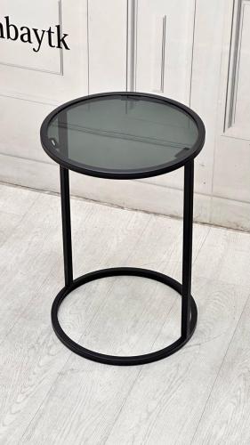 طاولة خدمة زجاج دائرية